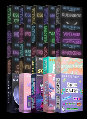 Make pop Music厂牌Sound Bundle 电子流行摇滚Y2K采样预置合集