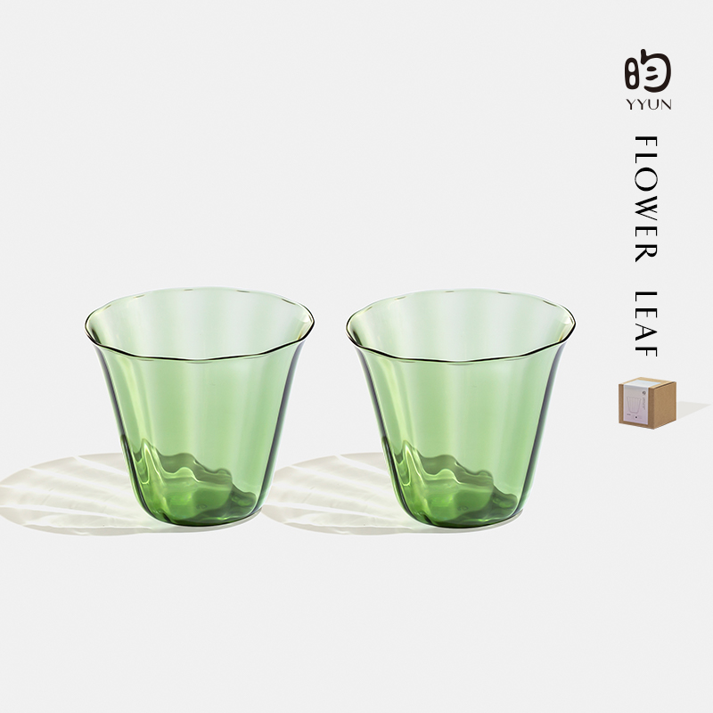 复古绿水杯玻璃杯