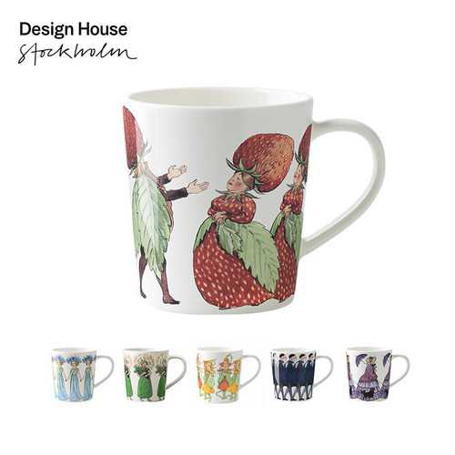 瑞典马克杯蓝叔叔新骨瓷杯子