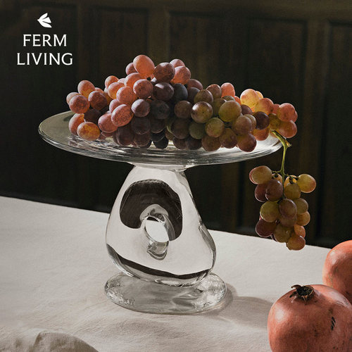 FermLiving玻璃水果盘点心盘