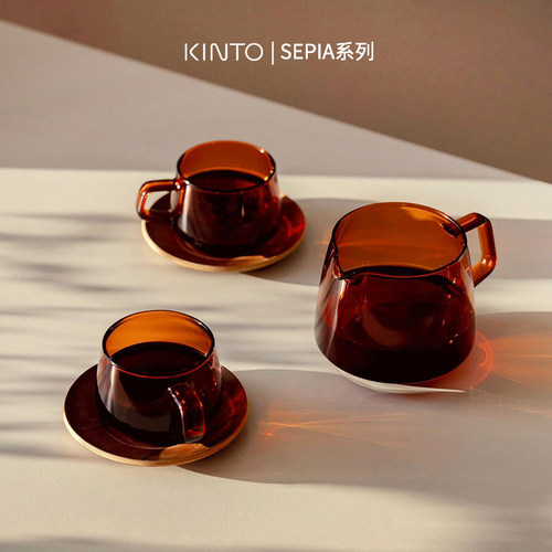 日本Kinto复古咖啡杯耐热玻璃