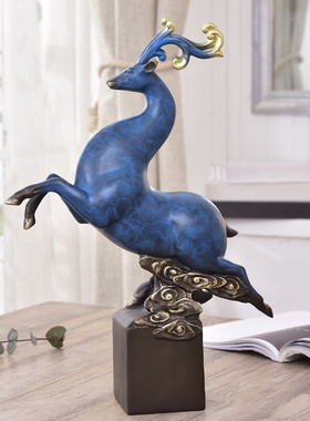 创意客厅鹿摆件家居饰品玄关电视柜新婚礼物送新人桌面装饰工艺品