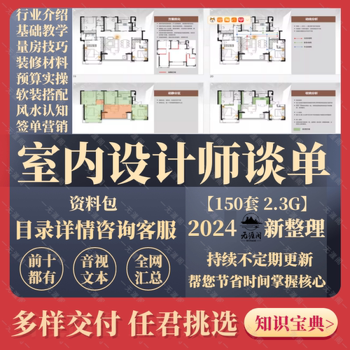 室内设计零基础学谈单ppt家装装修装饰公司业务员培训签单资料