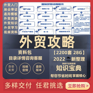 外贸培训课程业务员开发客户跟单教程视频教学PPT学习资料电子版