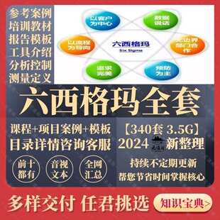 六西格玛绿带教程视频2025中质协SSGB认证真题培训6sigma课程管理