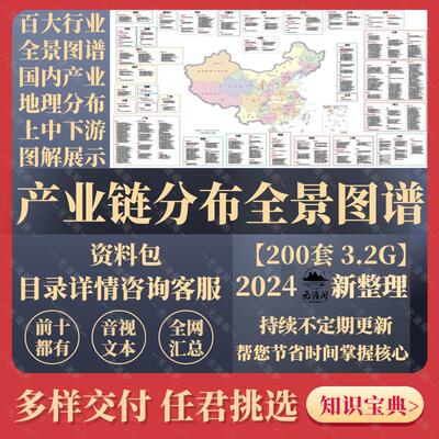 图解行业100个产业链全景图