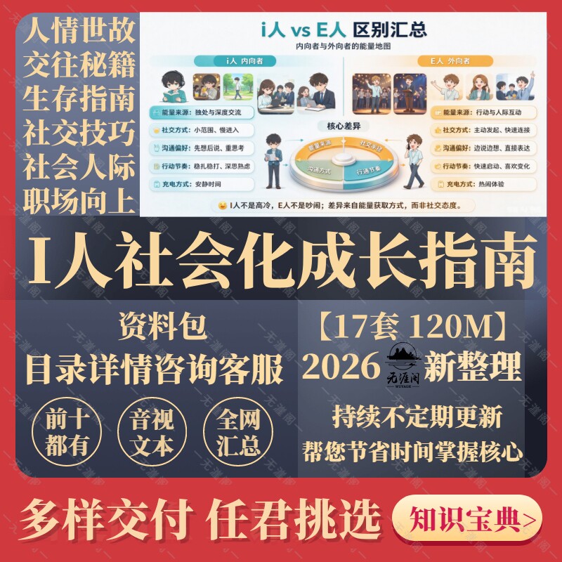 普通人社会化成长指南i人社交技巧人情世故保姆级攻略高情商电子