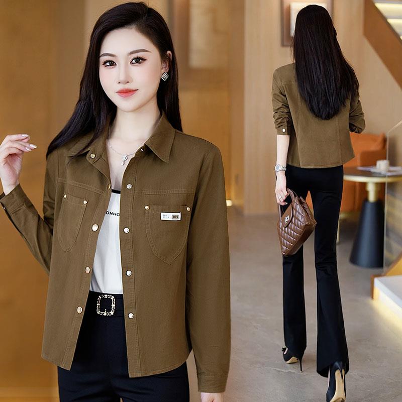 MONLOUVE时尚休闲短外套女士2025秋季新款气质修身显瘦百搭宽松夹