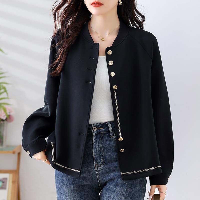 MONLOUVE小香风棒球服短款外套女秋季2025新款今年爆款高端大气上