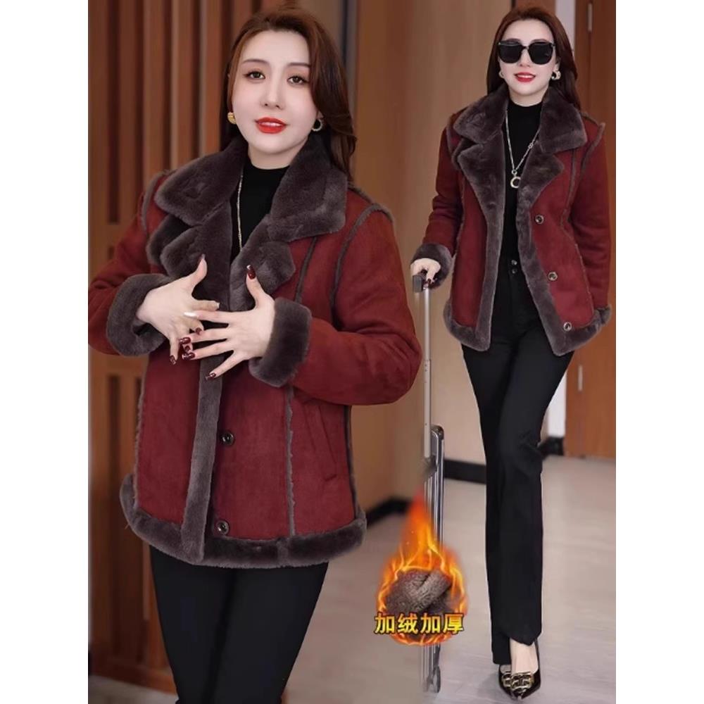 MONLOUVE巨好看的初冬外套女2025冬季新款今年流行时尚加绒加厚百