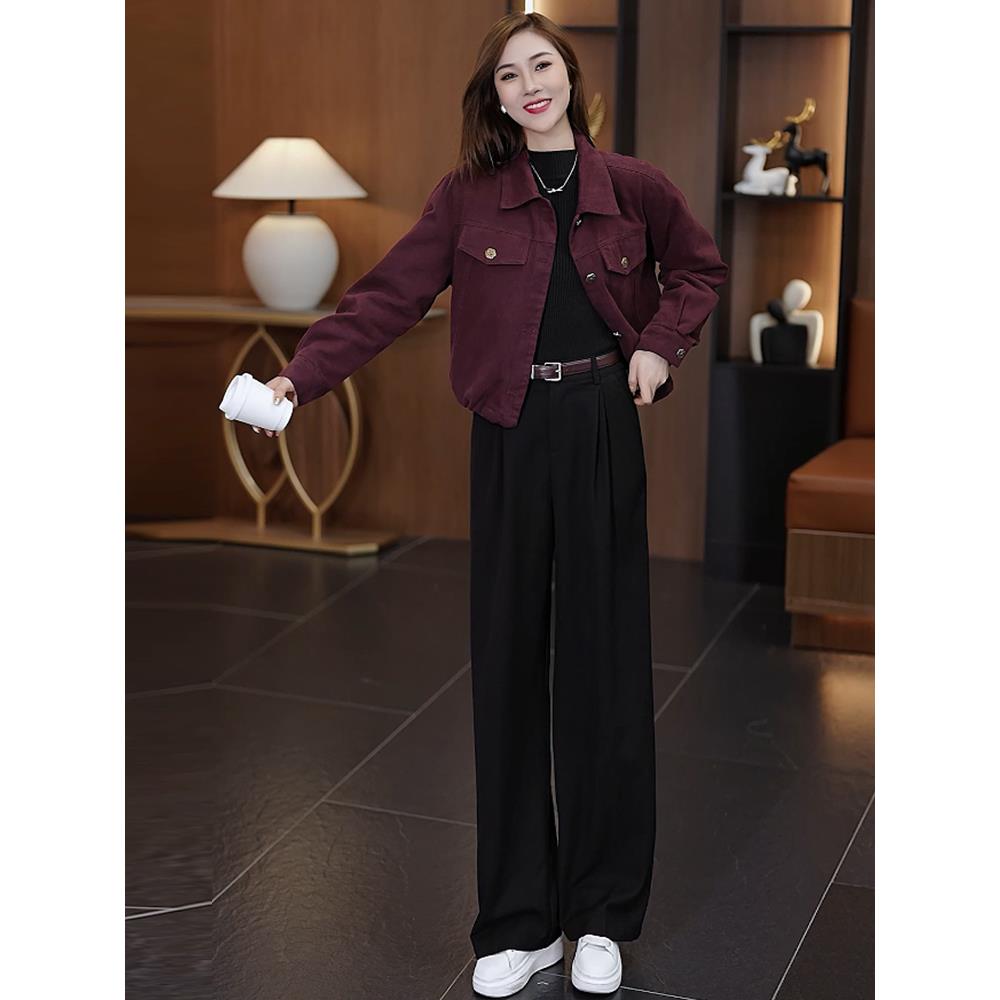 MONLOUVE时尚短外套2025秋季新款今年流行爆款气质百搭宽松加绒加