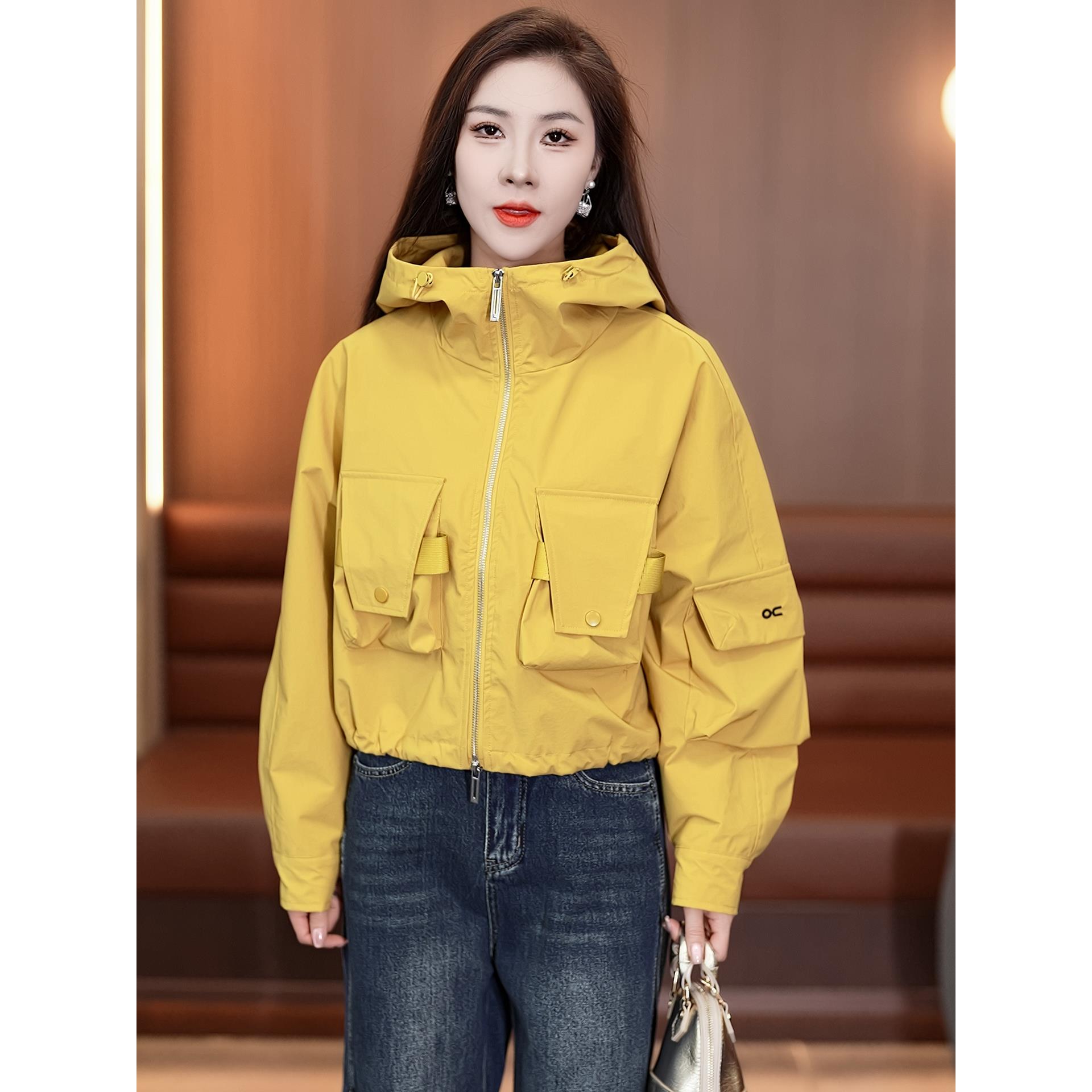 MONLOUVE时尚洋气外套2025秋季新款今年流行爆款设计感百搭连帽夹