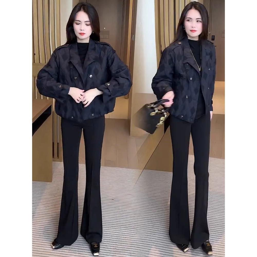 MONLOUVE时尚短款外套女2025秋冬新款时髦洋气显瘦小个子百搭休闲