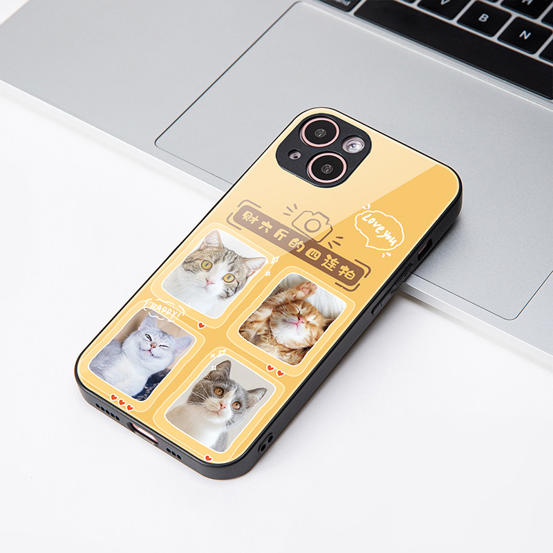 宠物定制人像定制印鸽定制玻璃手机壳(粗精孔随机发)