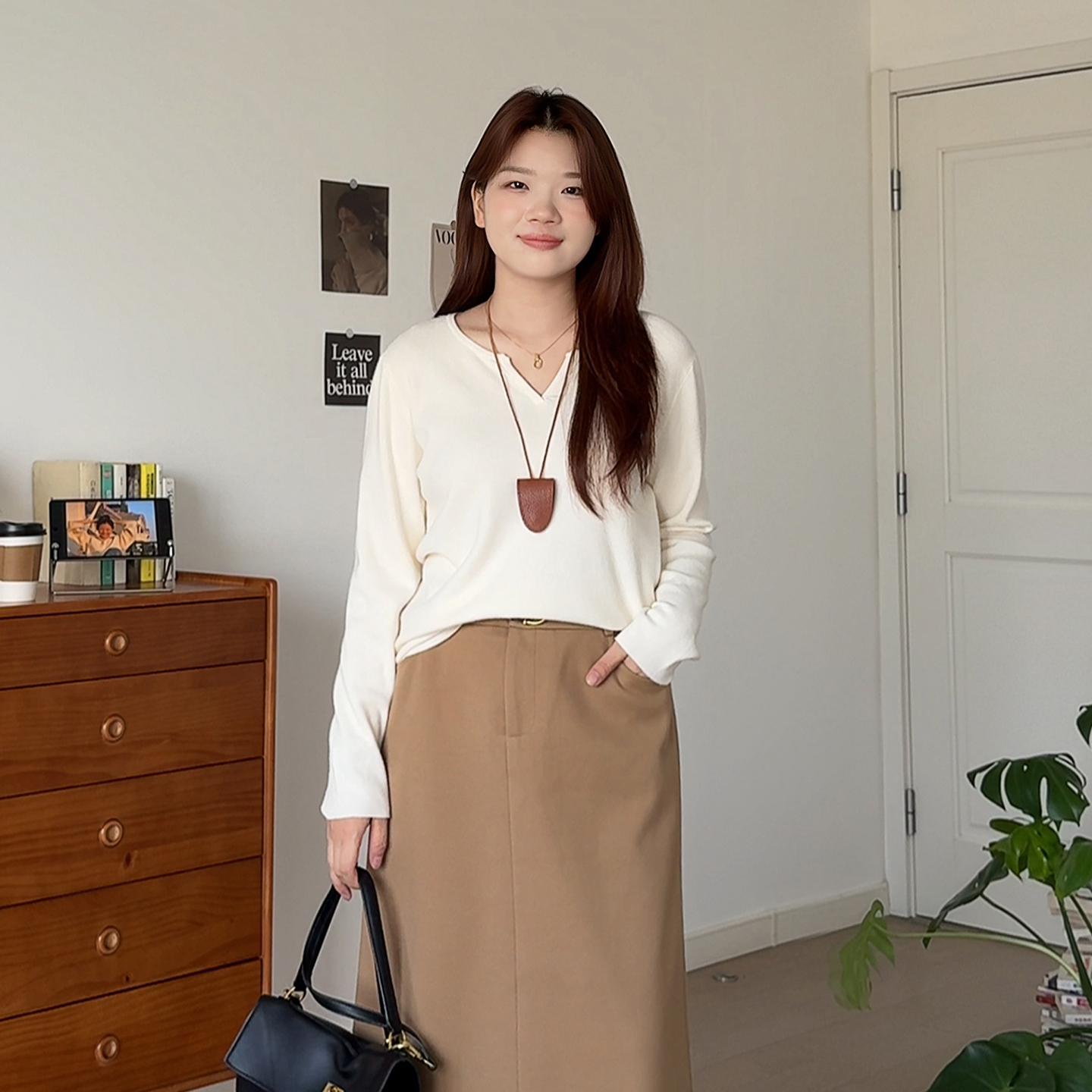 大码秋装显瘦针织打底衫休闲上衣