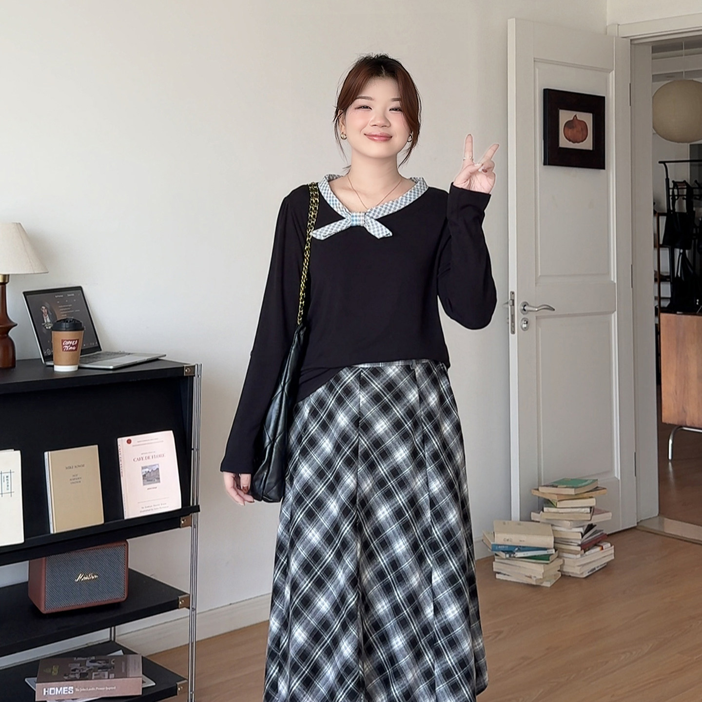 微胖的喵喵大码女装适合胖mm秋季穿搭2025遮肚子藏肉休闲上衣5988,女装/女士精品,大码内搭,淘宝优惠券,粉丝福利购,淘宝优惠卷