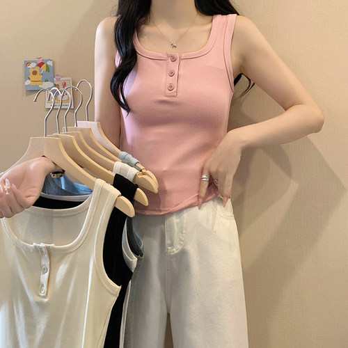 大码显瘦工字吊带背心内搭上衣女