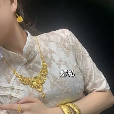 仿金婚嫁项链新娘结婚配饰