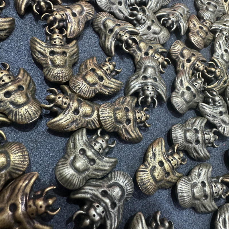 藏区老铜手工DIY半成品吊坠大鹏鸟挂坠文玩佛珠配件饰品批发