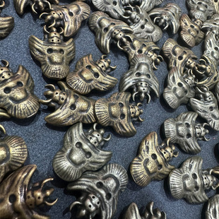 藏区老铜手工DIY半成品吊坠大鹏鸟挂坠文玩佛珠配件饰品批发