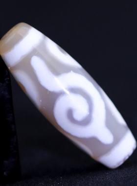 梵间星辰 西藏天然玛瑙 白冰法罗四眼天珠 超顶项链吊坠锁骨链