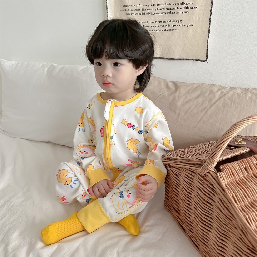 新生儿睡衣儿童连体衣春