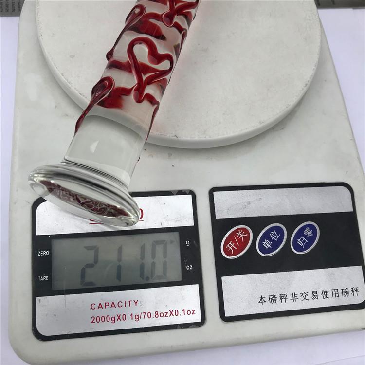 保密发货桃心爱心仿真水晶按摩腰部臀部塞女兴趣用解压玩具大人玩