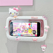 浴室防水手机盒懒人支架360旋转洗澡追剧神器卫生间免打孔高颜值