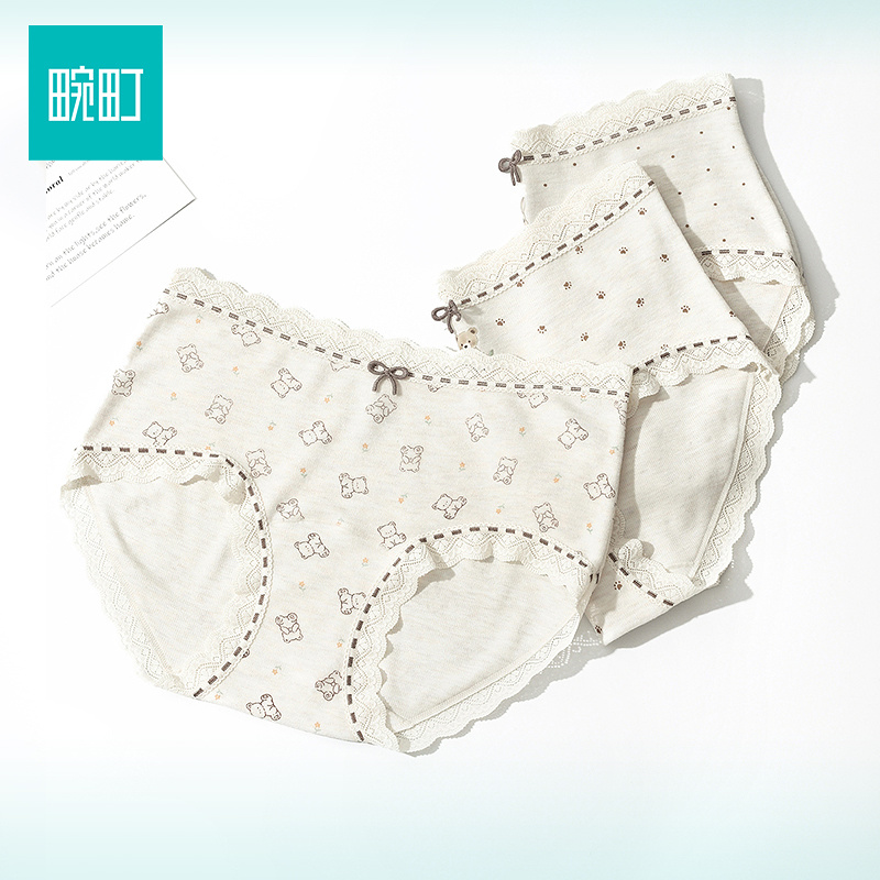 【69选4】畹町趣味卡通印花暖绒10A抗菌益生菌裆内裤