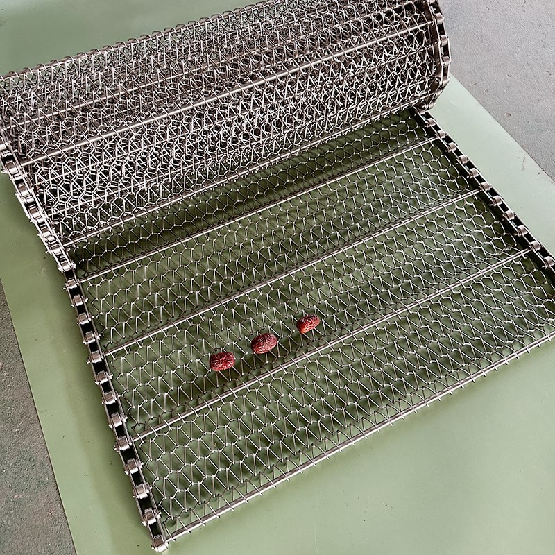 304不锈钢网带网链钢丝网输送带传送带高温隧道炉流水线螺旋网带