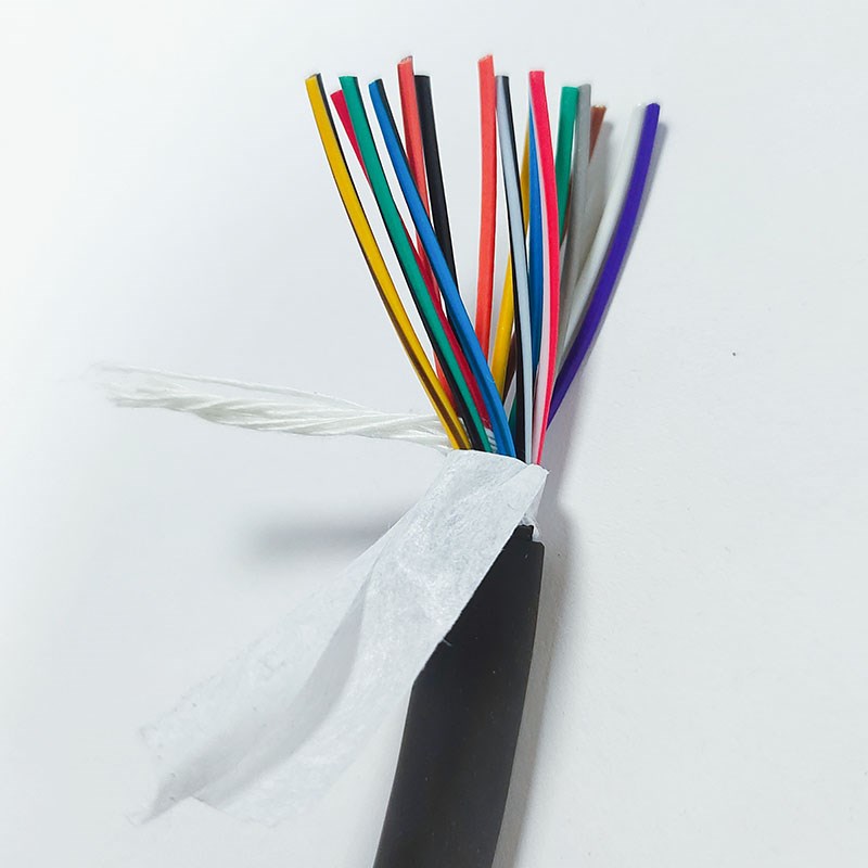 TRVV6/8/1i0/12/16/20/24芯0.2/0.3平方高柔性控制信号拖链电缆线