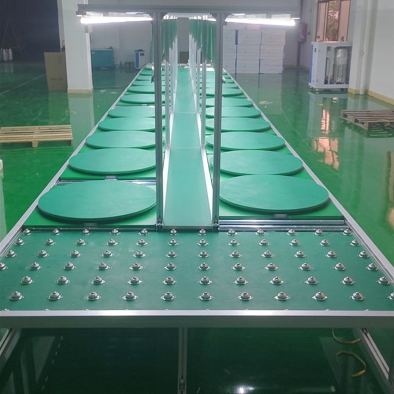 流水线滚筒线牛眼台装配线无动力组装线流水线输送带自动车间拉线