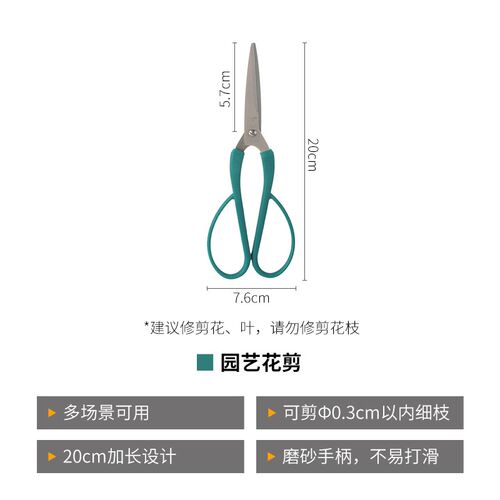 日本ECHO园艺剪刀花剪加长防滑修枝剪家用园林工具树枝花艺剪刀