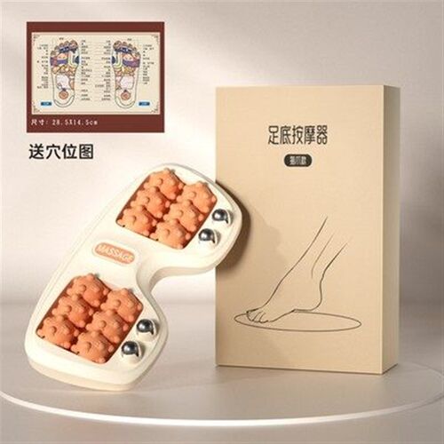足底按摩器脚底滚轮家用足部腿部按摩穴位磁珠经络疏通筋膜足疗