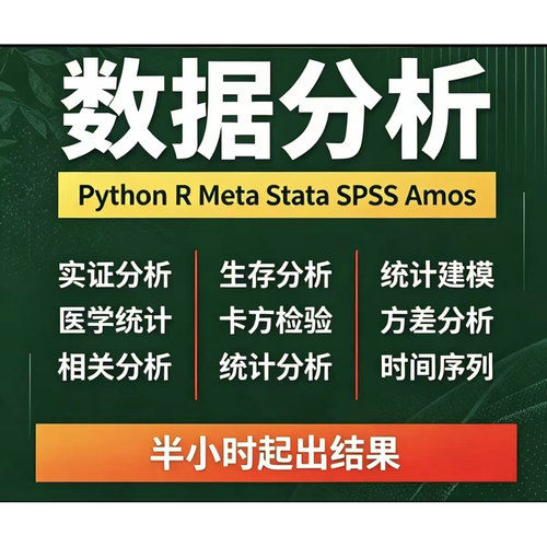 统计分析服务：SPSS/Amos/Pyhton