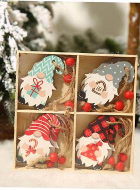 Navidad 2023 New Year 2024 Gifts Christmas Tree Gnome Wooden