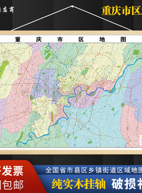 2026新版重庆市区挂图墙面装饰画客厅沙发墙壁挂画世界中国挂画