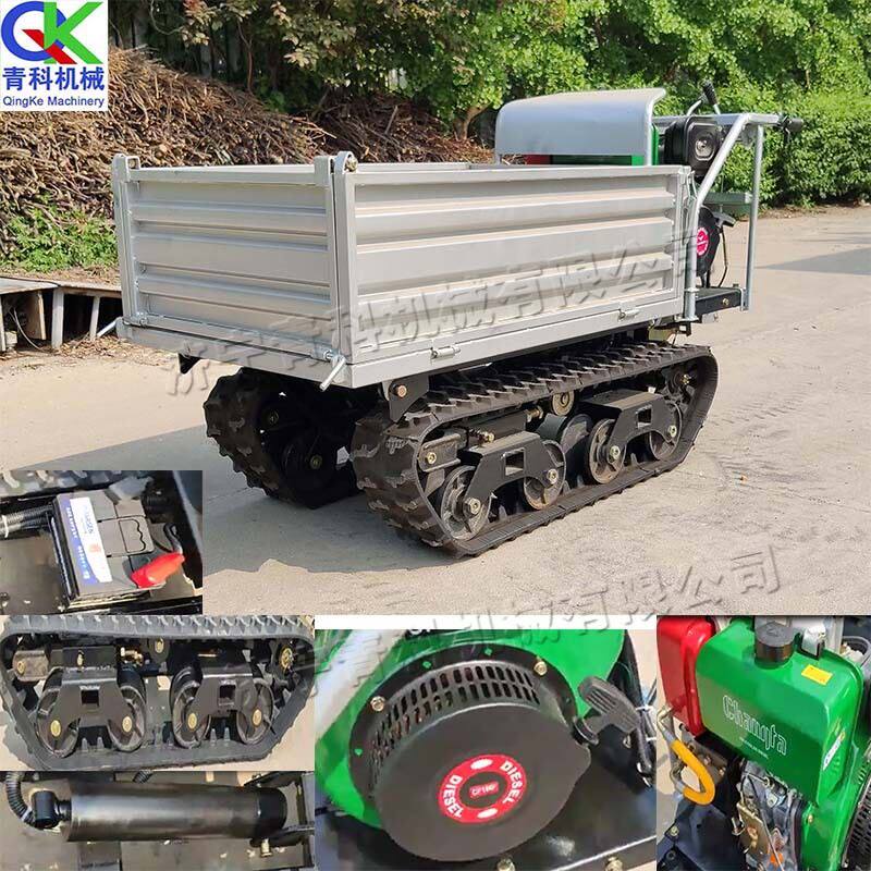 全地形履带式爬山虎 小型手扶式履带运输车 山地果园柴油搬运车