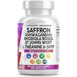 with Ashwagandha Saffron 8000mg Mood Supplements Clean
