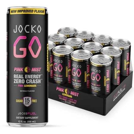 Jocko GO Energy Drink - KETO， Vitamin B12， Vitamin B6， El