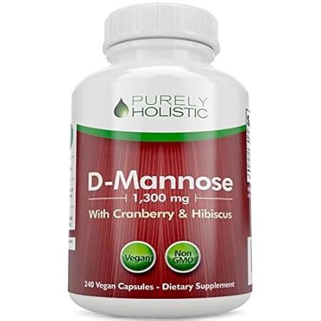d mannose 1300mg, 3-in-1 formula d-mannose capsules with