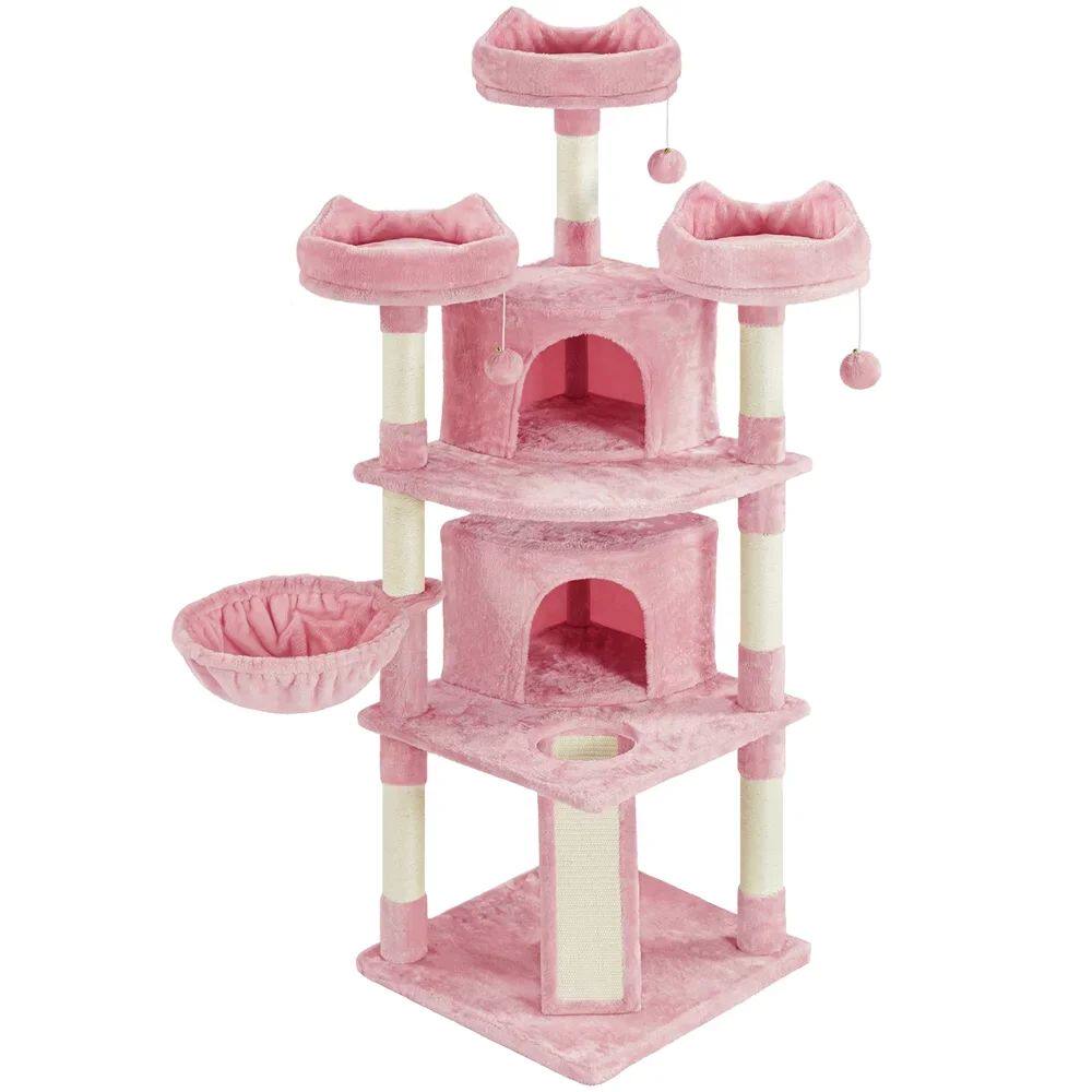 69 ''H Cat Tree Cat Tower com plataformas de condomínios ar