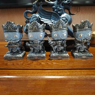 Preto Mito Wukong Quatro Grandes Celestiais Reis Figuras de