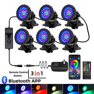 Luz LED subacuática impermeable IP68, lámpara nocturna con