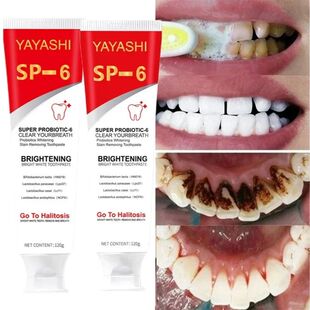 Creme dos clareamento para probiótico dental dentes