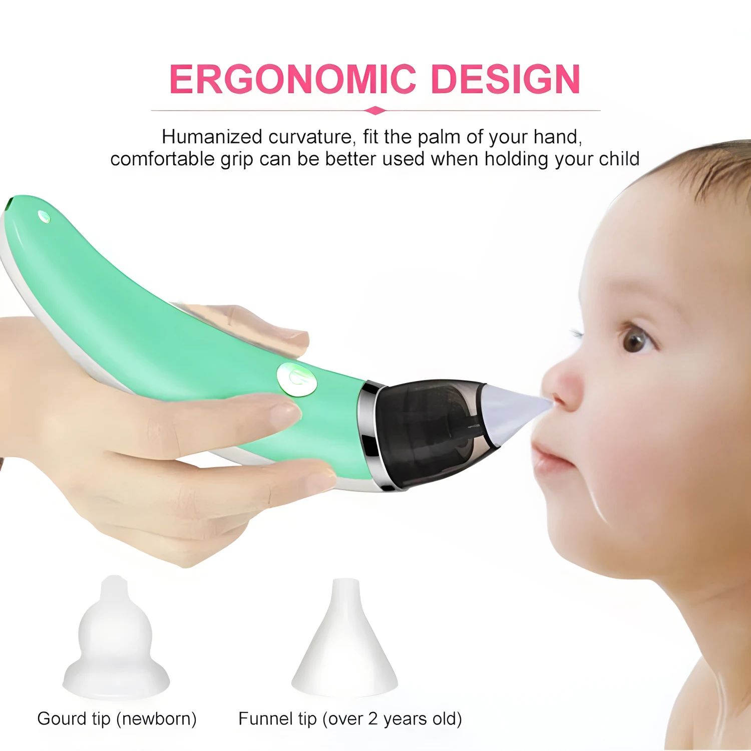 Aspirador Nasal Do Bebê Elétrico, Equipamento Absorvente,