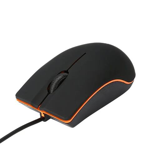 M20 mouse com fio 1200dpi, antiderrapante, textura fosca, pa