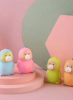 Bola antiestrés de animales, dinosaurio telescópico de des