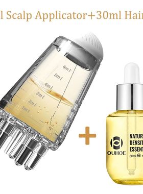 Couro cabeludo aplicador cabe?a massagem pente, óleo essenc