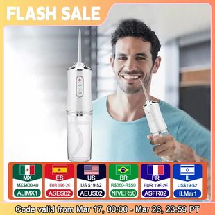 Portable Smart Electric Oral Irrigator Water Flosser 4 Jets